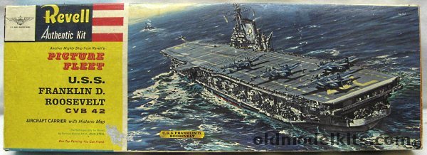 Revell 1/547 CVB-42 USS Franklin D Roosevelt - Midway Class Aircraft Carrier - Picture Fleet / Master Modeler Kit Issue, H321-300 plastic model kit